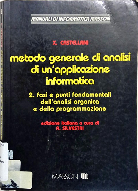 metodo generale d'analisi di un'appl. informatica vol.2