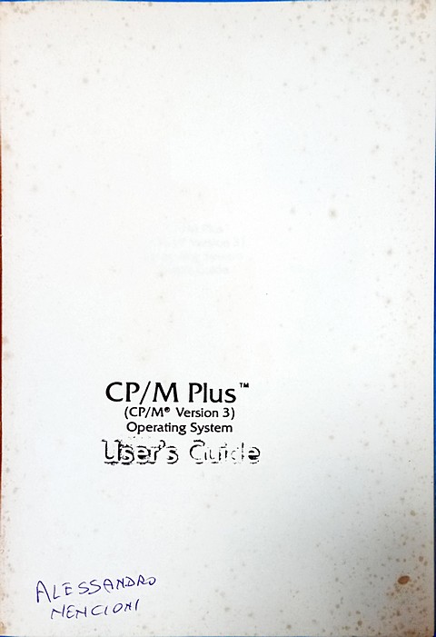 CP/M  Plus user's guide