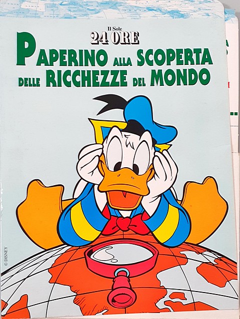 Paperino alla scoperta delle ricchezze del mondo