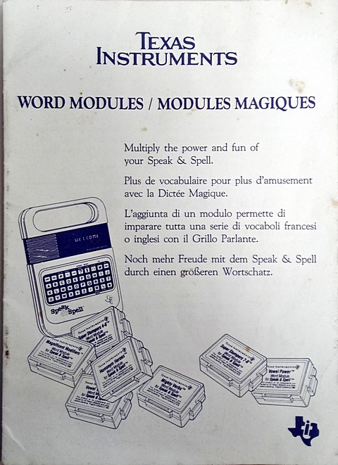 Texas Instruments Word Modules