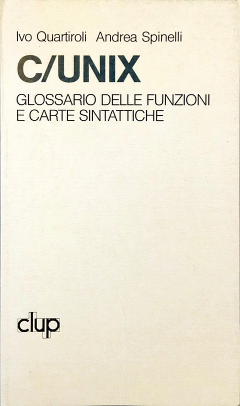 C/Unix, glossario delle funzioni e carte sintattiche