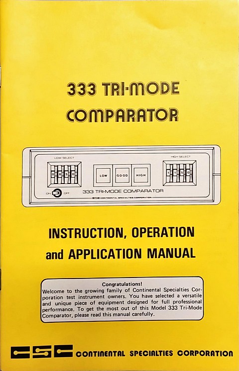 csc 333 tri-mode comparatore