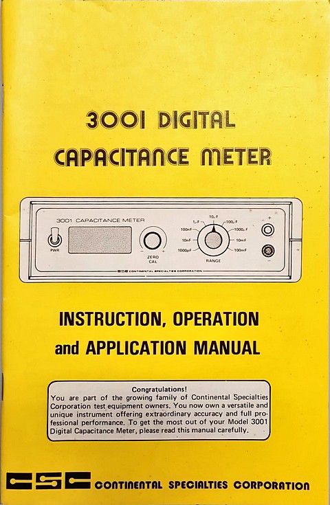 csc 3001 digital capacirance meter