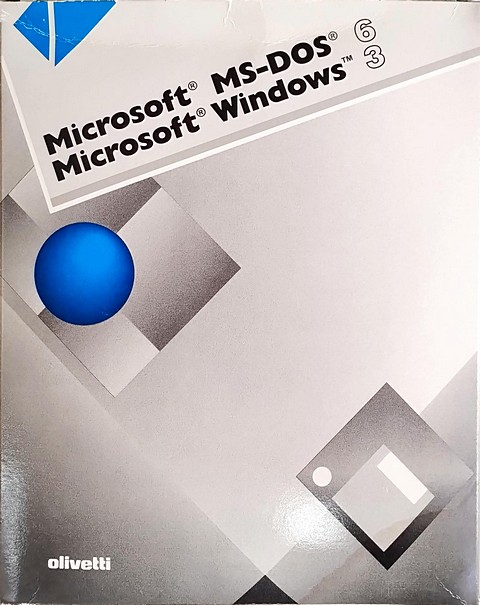 Microsoft DOS 6 e Windows 3 Olivetti