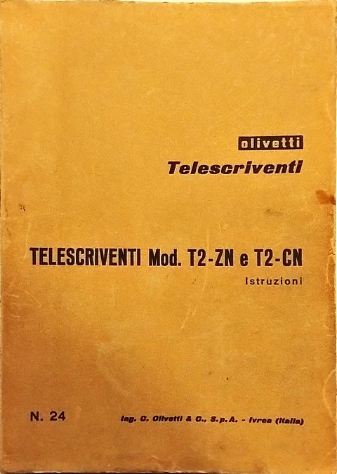 Telescriventi T2-Zn e T2-CN n.24