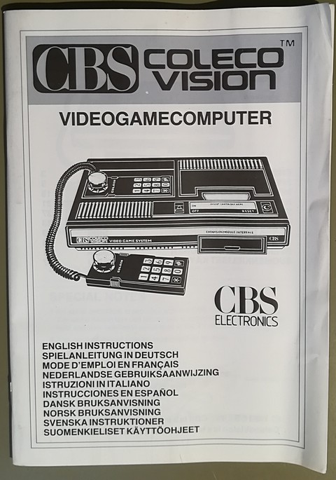 cbs colecovision user guide